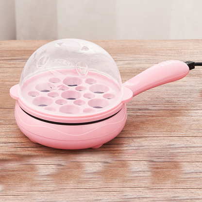 Міні-сковорода електрична рожева з антипригарним покриттям 350 Вт 33393 / Електросковорода / Сковорода електрична