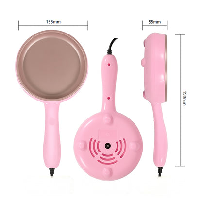 Міні-сковорода електрична рожева з антипригарним покриттям 350 Вт 33393 / Електросковорода / Сковорода електрична