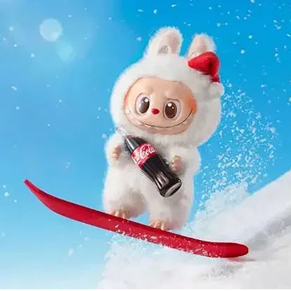 М'яка іграшка-брелок Labubu "Coca-Cola", 17см, Сюрприз / Плюшева фігурка Лабубу / Іграшка сюрприз Labubu