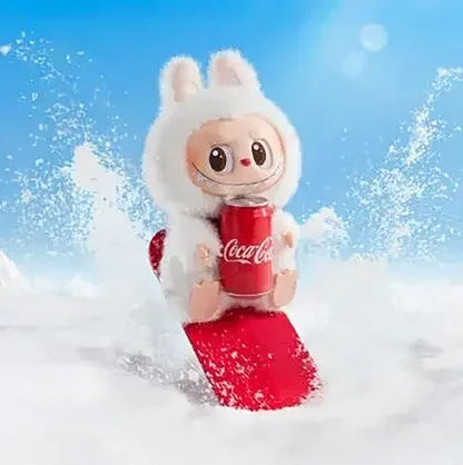 М'яка іграшка-брелок Labubu "Coca-Cola", 17см, Сюрприз / Плюшева фігурка Лабубу / Іграшка сюрприз Labubu