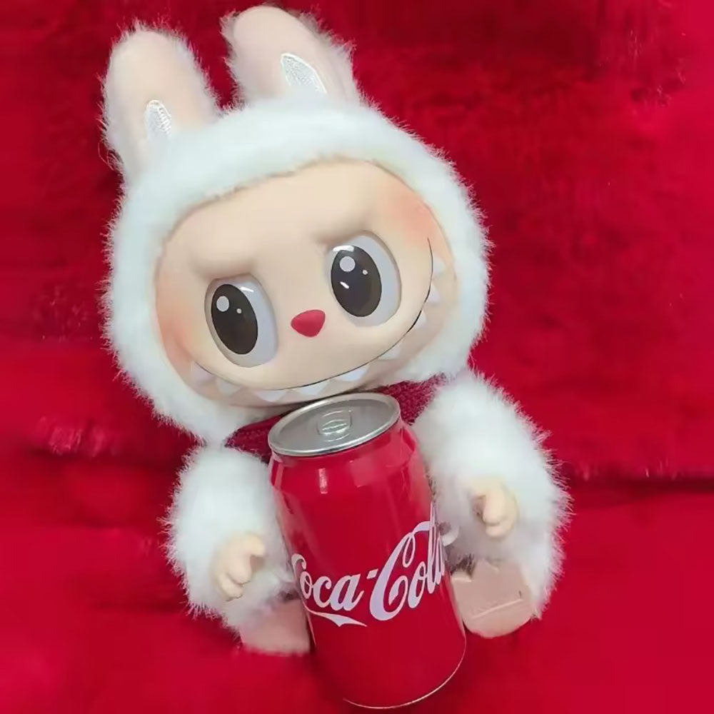 М'яка іграшка-брелок Labubu "Coca-Cola", 17см, Сюрприз / Плюшева фігурка Лабубу / Іграшка сюрприз Labubu