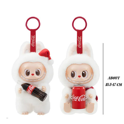 М'яка іграшка-брелок Labubu "Coca-Cola", 17см, Сюрприз / Плюшева фігурка Лабубу / Іграшка сюрприз Labubu