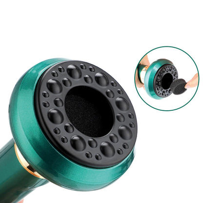 Вакуумний масажер акумуляторний, 6 режимів, Зелений / Ручний масажер для тіла від целюліту