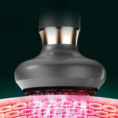 Вакуумний масажер акумуляторний, 6 режимів, Сірий / Ручний масажер для тіла від целюліту