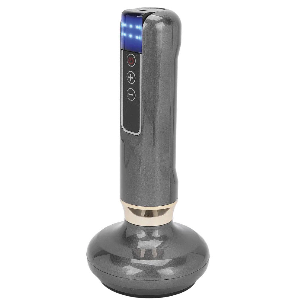 Вакуумний масажер акумуляторний, 6 режимів, Сірий / Ручний масажер для тіла від целюліту