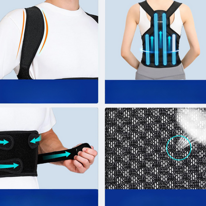 Коректор постави спини GT0028 "Ідеальна постава" / Еластичний корсет / Ортопедичний бандаж для спини для постави / Корсет для