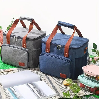 Термосумка для пікніка DF-02, Синя / Сумка холодильник / Холодильник сумка / Туристична термосумка