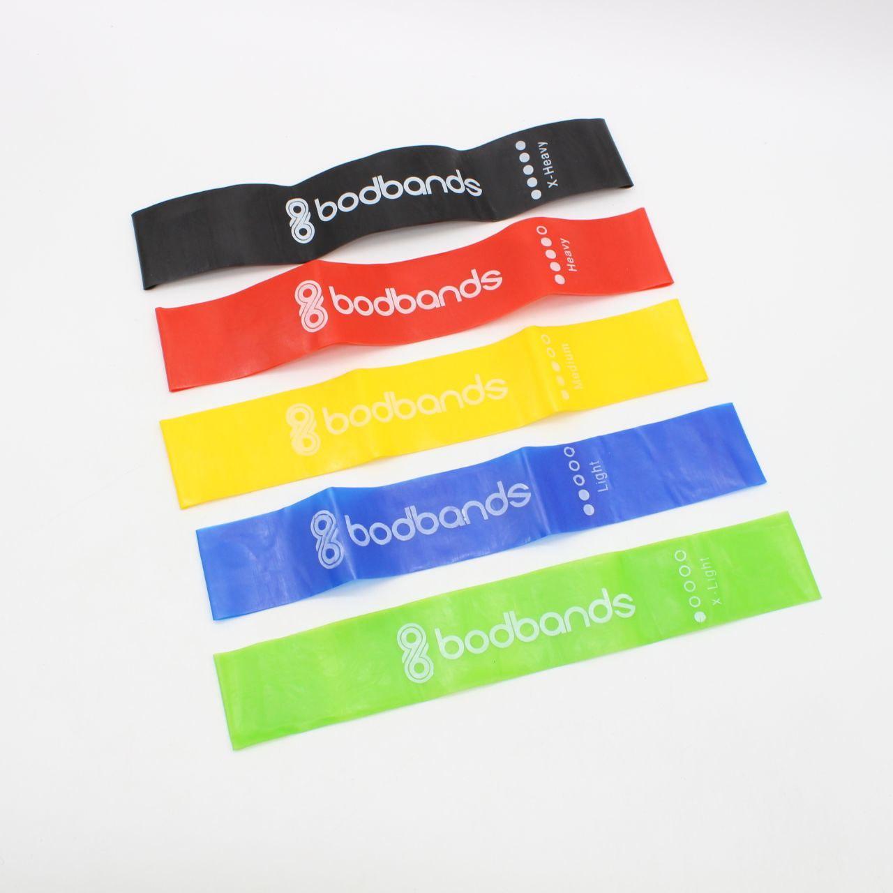 Фітнес резинки для тренувань 5 шт, з чохлом / Набір резинок для спорту / Стрічки еспандери для вправ