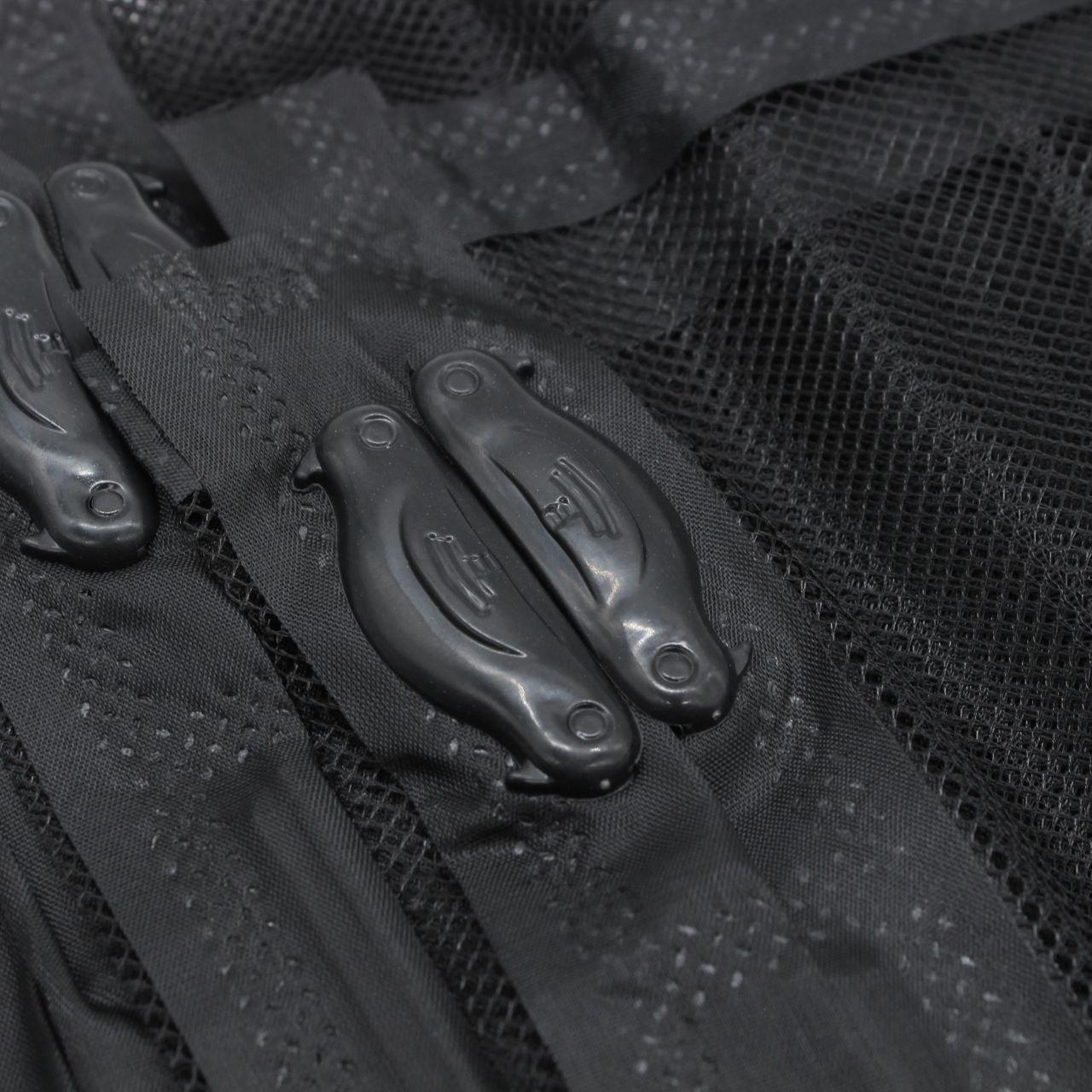 Москітна шторка на двері 210х100см, Magic Mesh, Чорна / Антимоскітна сітка на двері