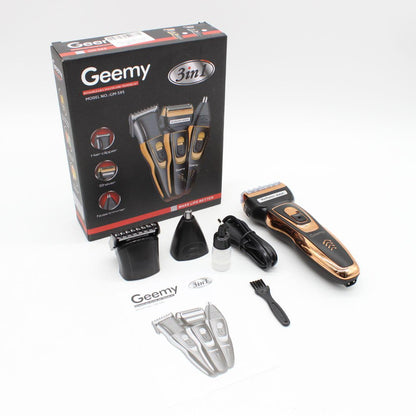 Електробритва Geemy GM 595 / Машинка для стрижки волосся / Акумуляторний тример для бороди та носа