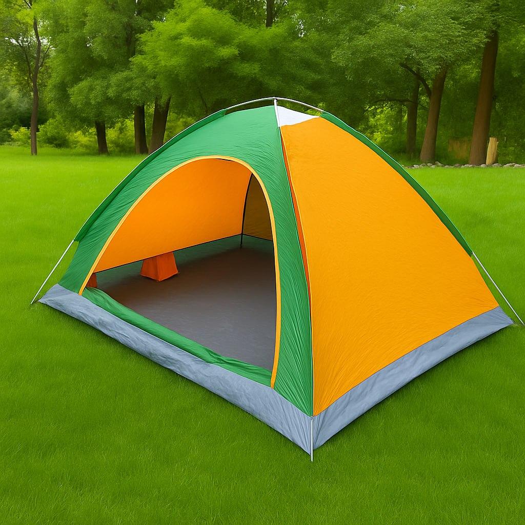 Тримісний туристичний намет 200х110 см, Зелений / Намет на 3 персони / Тримісний намет