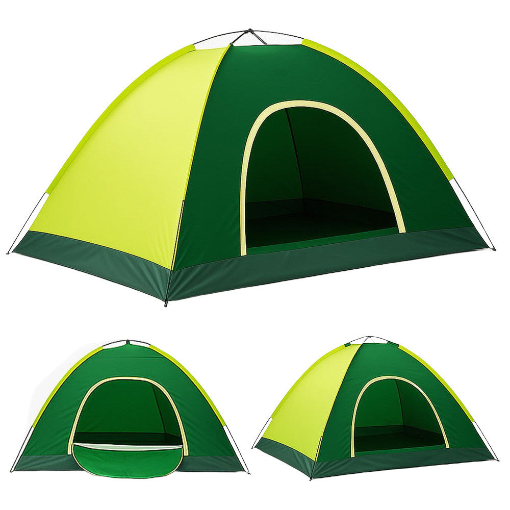 Тримісний туристичний намет 200х110 см, Зелений / Намет на 3 персони / Тримісний намет