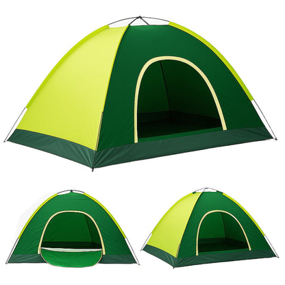 Тримісний туристичний намет 200х110 см, Зелений / Намет на 3 персони / Тримісний намет
