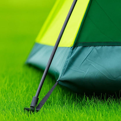 Тримісний туристичний намет 200х110 см, Зелений / Намет на 3 персони / Тримісний намет