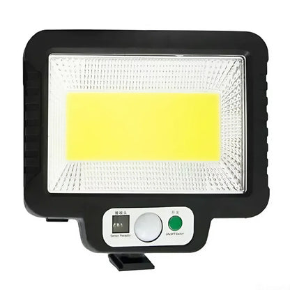 Вуличний ліхтар на сонячній батареї з датчиком руху + пульт T-09 / Настінний прожектор