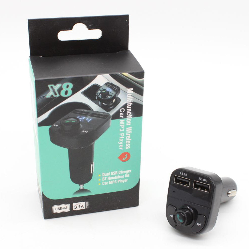 Bluetooth модулятор в машину CAR X8 BT / ФМ Модулятор / ФМ Трансмітер / Модулятор в гніздо прикурювача