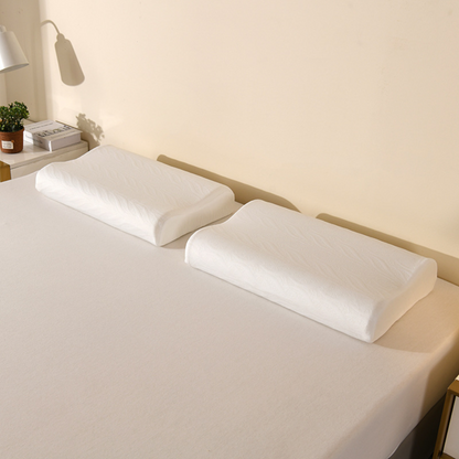 Ортопедична подушка для сну 50х30х9см, Білий / Анатомічна подушка для шиї / Подушка з ефектом пам'яті