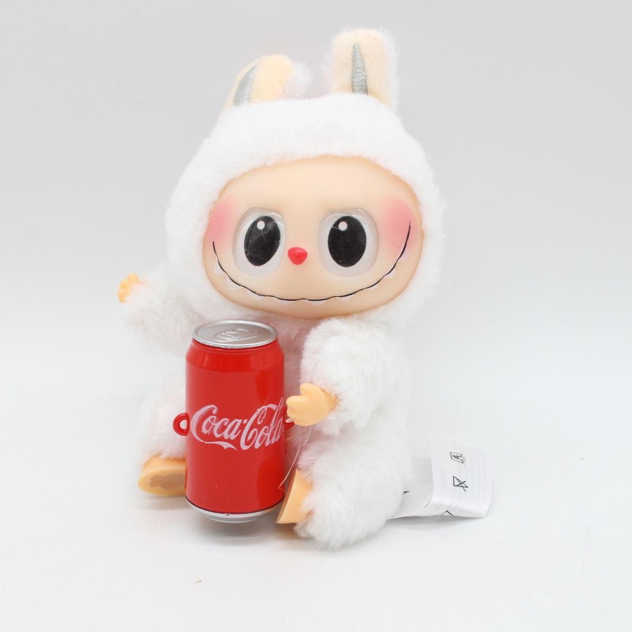 М'яка іграшка-брелок Labubu "Coca-Cola", 17см, Сюрприз / Плюшева фігурка Лабубу / Іграшка сюрприз Labubu