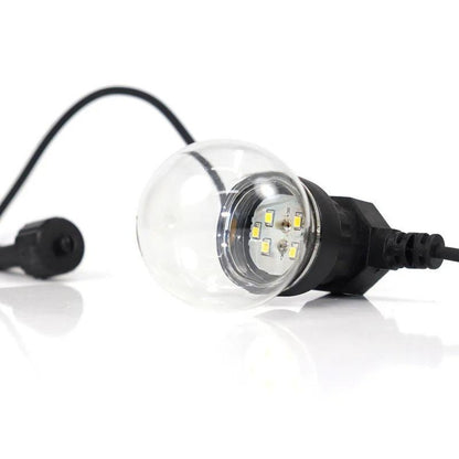 Вулична гірлянда Лампочки 10 шт, 5м, теплий білий + конектор / LED гірлянда водонепроникна