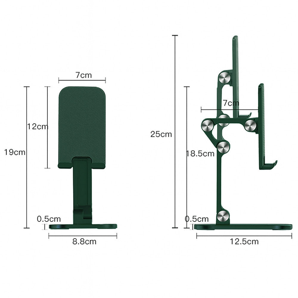 Настільний тримач для телефону 4-13", S002, Зелений / Підставка для телефону /Складна підставка під телефон