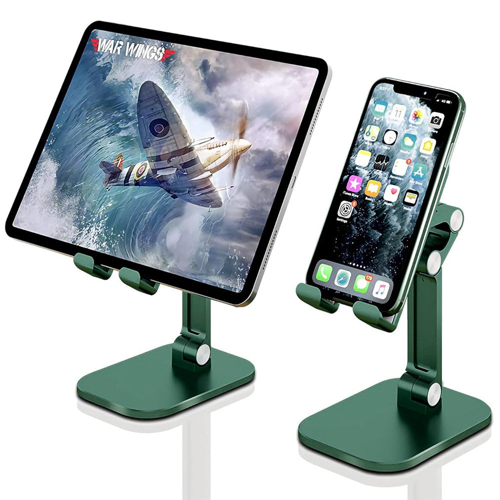 Настільний тримач для телефону 4-13", S002, Зелений / Підставка для телефону /Складна підставка під телефон