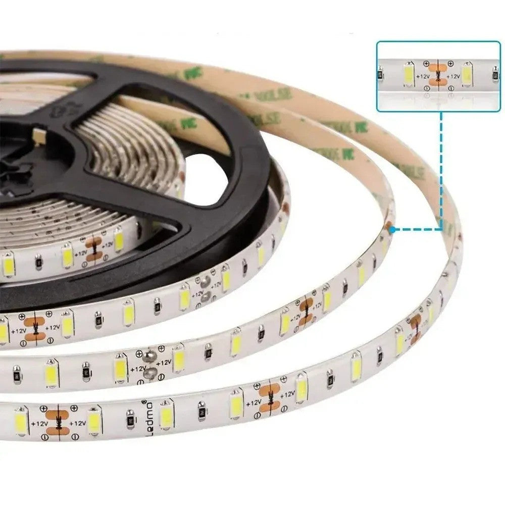 Набір 2 шт Світлодіодна LED стрічка 5м, 12V, RGB 3528, пульт та блок / Неонова стрічка / Підсвічування в кімнату