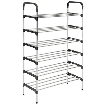 Полиця для взуття 6 ярусів 112x55x26см, YH9905 / Підставка для взуття / Полиця для взуття / Стелаж для взуття