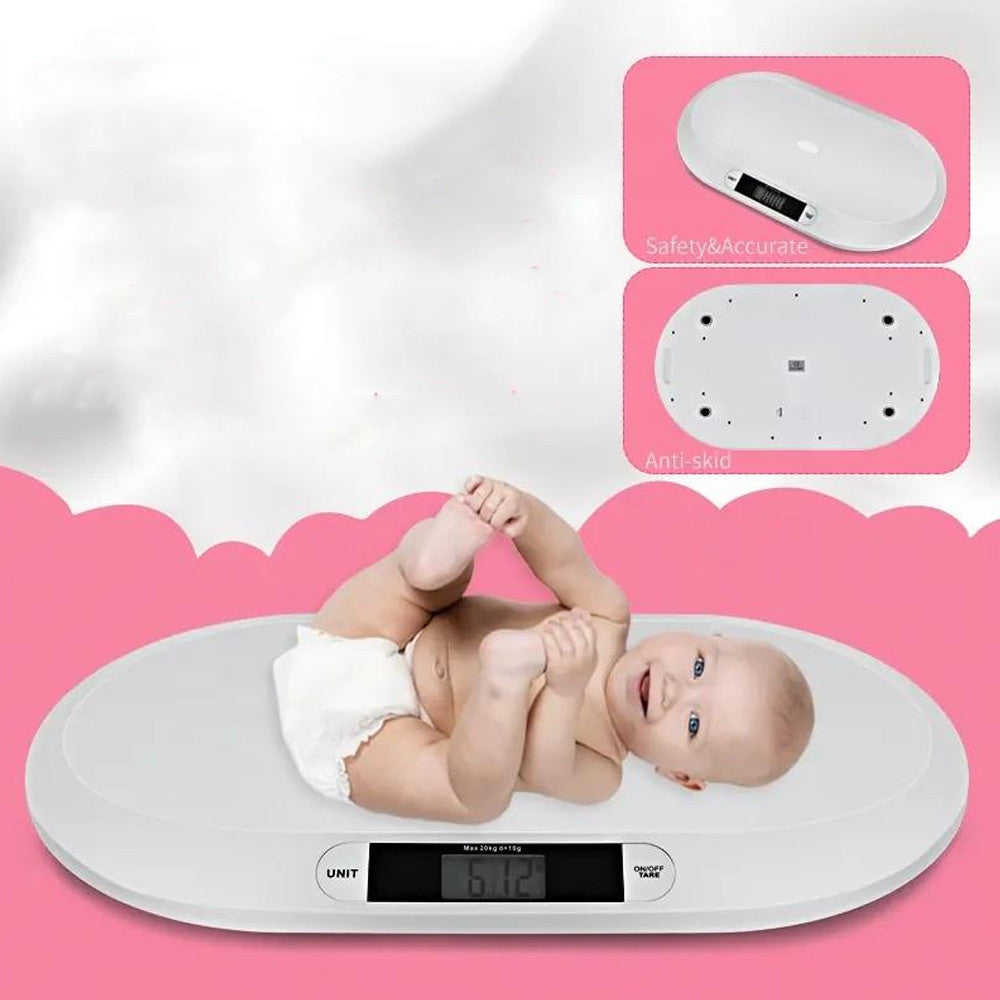 Ваги дитячі електронні BABY SCALE до 20 кг / Ваги для дітей / Ваги напольні для новонароджених