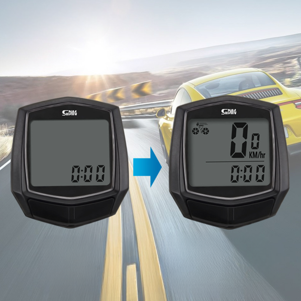 Велокомп'ютер SD-581 з 15 функціями / Велокомп'ютер водонепроникний провідний