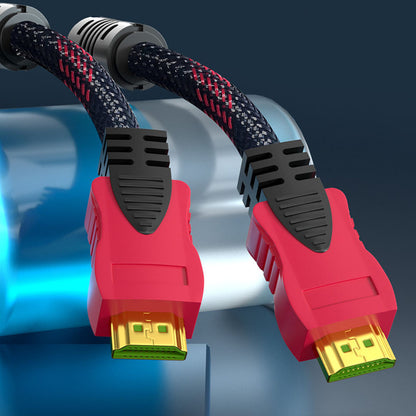 HDMI кабель 15м з посиленою оплеткою та феритовими фільтрами / Кабель мультимедійний / Шнур для відео