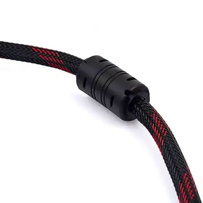 HDMI кабель 15м з посиленою оплеткою та феритовими фільтрами / Кабель мультимедійний / Шнур для відео