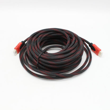 HDMI кабель 15м з посиленою оплеткою та феритовими фільтрами / Кабель мультимедійний / Шнур для відео