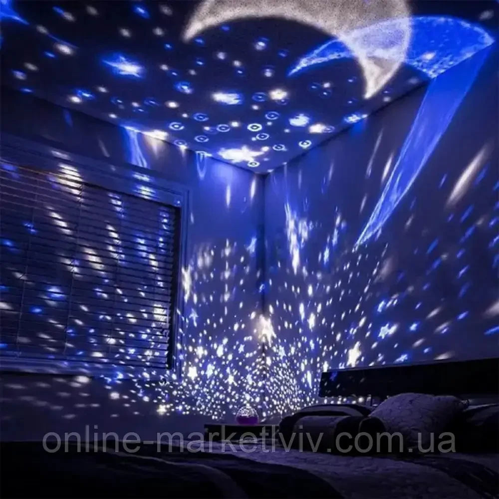 Світильник нічник Star Master, Рожевий / LED проектор зоряного неба