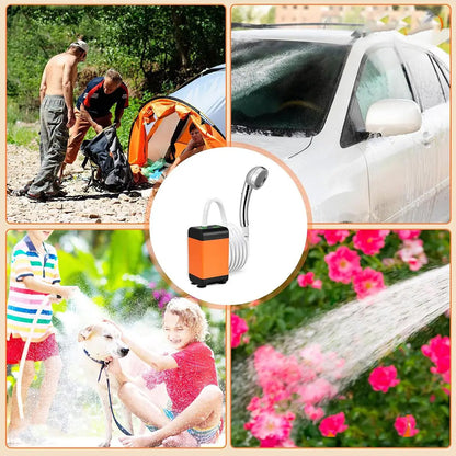 Портативний душ із акумулятором 4800 мАг, MY-880 / Мобільний душ для кемпінгу / Душ із цифровим індикатором