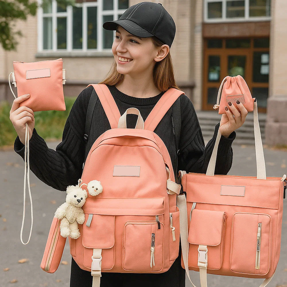 Рюкзак-трансформер 5в1, 42x30x11см, Рожевий / Міський рюкзак / Рюкзак підлітковий / Дитячий рюкзак / Портфель