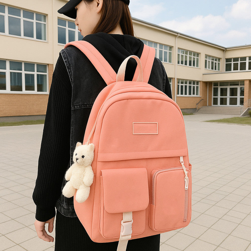 Рюкзак-трансформер 5в1, 42x30x11см, Рожевий / Міський рюкзак / Рюкзак підлітковий / Дитячий рюкзак / Портфель