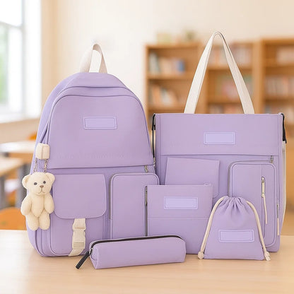 Рюкзак-трансформер 5в1, 42x30x11см, Фіолетовий / Міський рюкзак / Рюкзак підлітковий / Дитячий рюкзак /Портфель