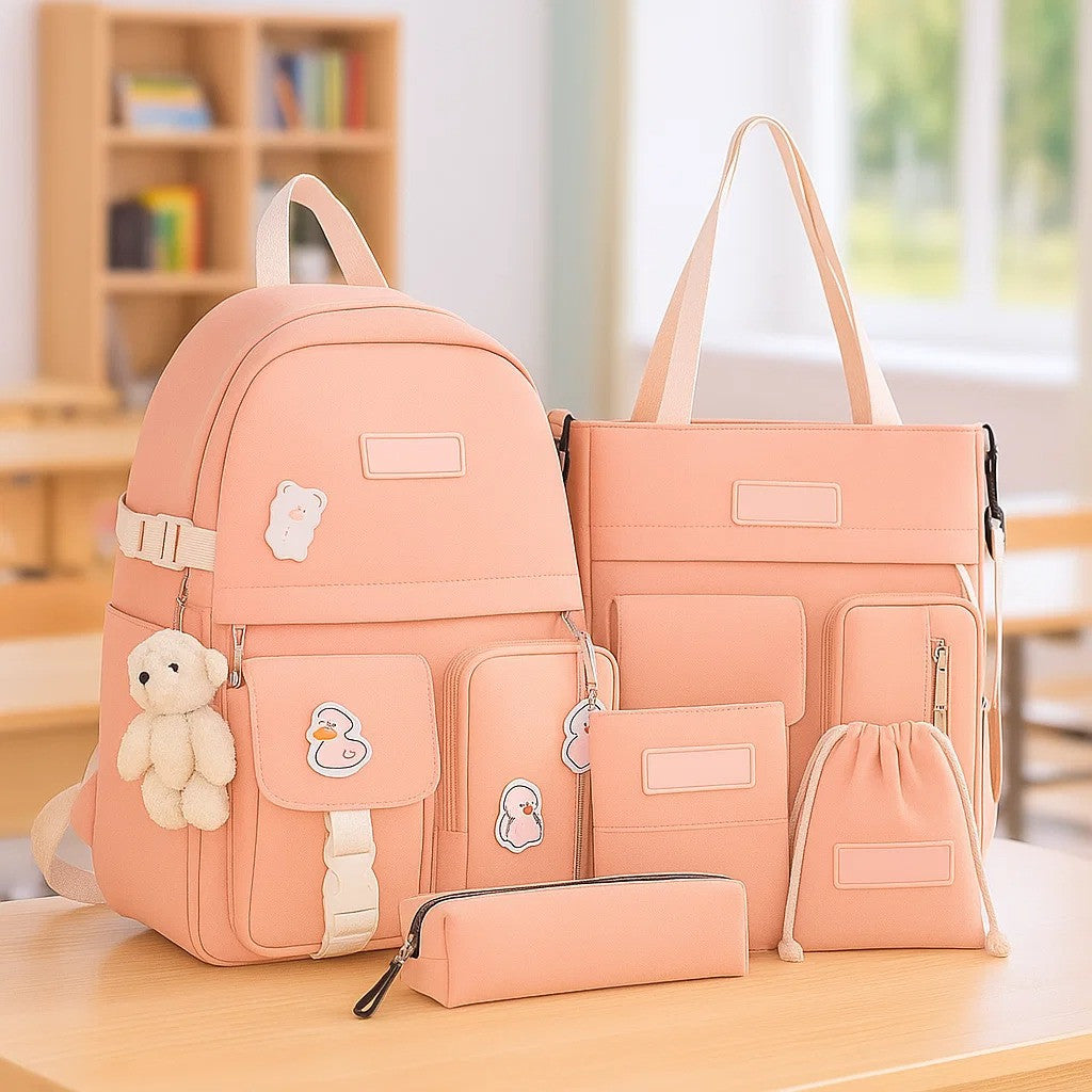 Рюкзак-трансформер 5в1, 42x30x11см, Рожевий / Міський рюкзак / Рюкзак підлітковий / Дитячий рюкзак / Портфель