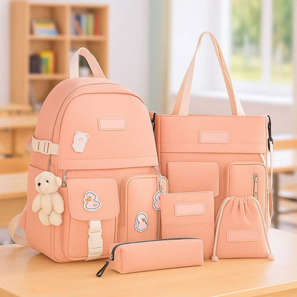 Рюкзак-трансформер 5в1, 42x30x11см, Рожевий / Міський рюкзак / Рюкзак підлітковий / Дитячий рюкзак / Портфель