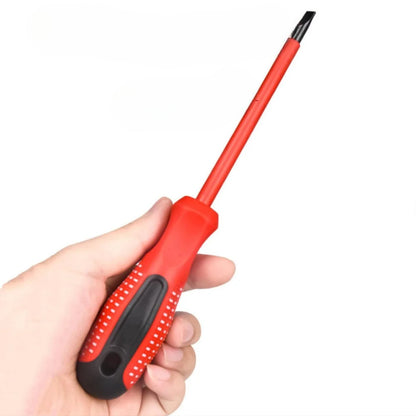 Діелектричний набір викруток у чохлі, 7 предметів, червоний / Портативний набір викруток / Ручна викрутка