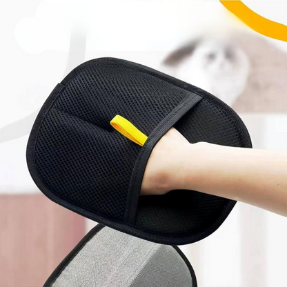 Двостороння рукавичка для вичісування шерсті "PetGroom Pro" 24*16 см / Рукавичка для збирання шерсті / Щітка-рукавичка для шерсті