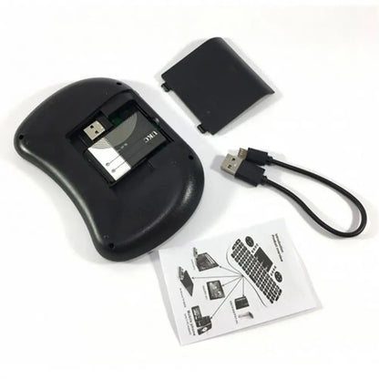 Бездротова клавіатура з тачпадом, RGB, MWK08-i8 / Клавіатура з підсвіткою / Портативна міні клавіатура