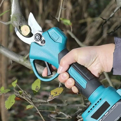 Акумуляторна ланцюгова пилка + секатор для обрізки дерев 21V, 2 акумулятори / Бездротова пилка