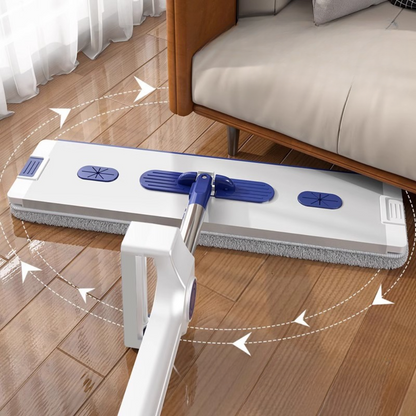 Швабра зі складним відром, 12 л / Швабра ледарка / Самовіджимаюча швабра / Набір для прибирання