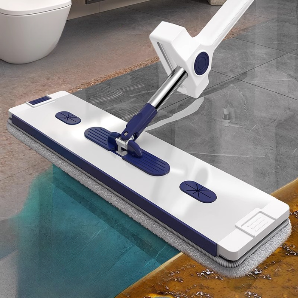 Швабра зі складним відром, 12 л / Швабра ледарка / Самовіджимаюча швабра / Набір для прибирання