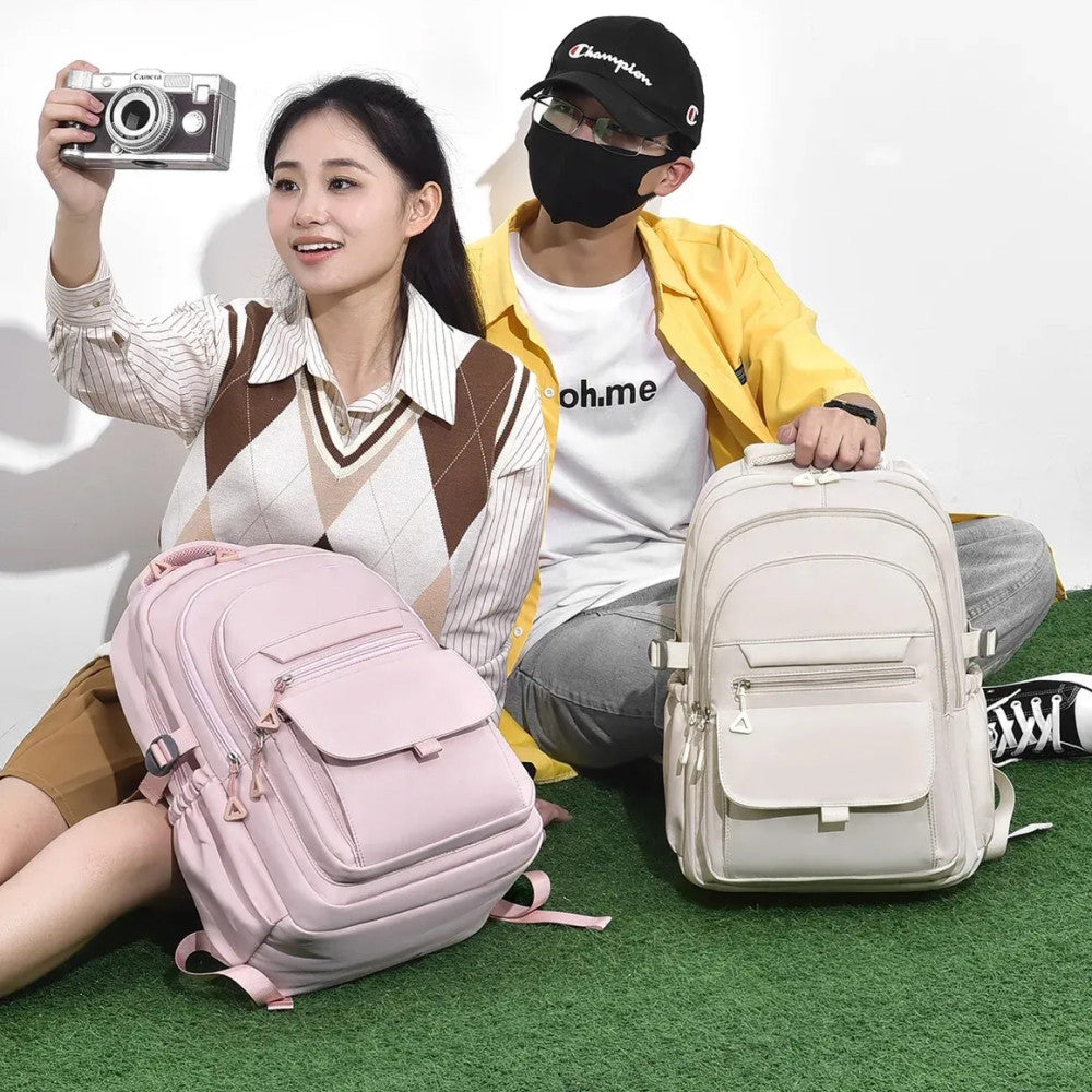 Шкільний рюкзак водонепроникний 44×29×13см, Рожевий / Рюкзак у школу / Рюкзак підлітковий / Міський рюкзак