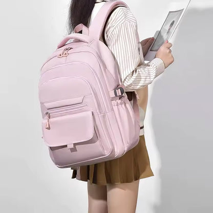 Шкільний рюкзак водонепроникний 44×29×13см, Рожевий / Рюкзак у школу / Рюкзак підлітковий / Міський рюкзак