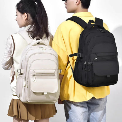 Шкільний рюкзак водонепроникний 44×29×13см, Бежевий / Рюкзак у школу / Рюкзак підлітковий / Міський рюкзак