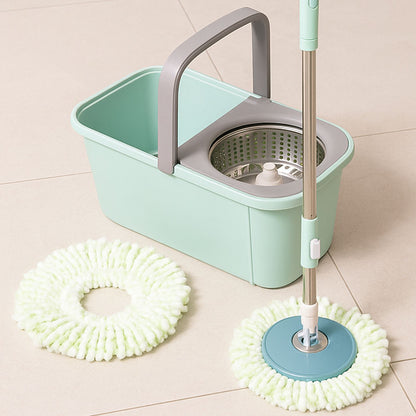 Швабра з автоматичним віджимом та відром 6л, Бірюзовий / Швабра ледарка / Швабра з відром / Швабра ледарка з віджимом