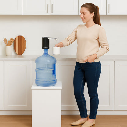 Електропомпа для води з живленням від USB, Чорний / Автоматичний дозатор води / Помпа диспенсер води / Помпа дозатор